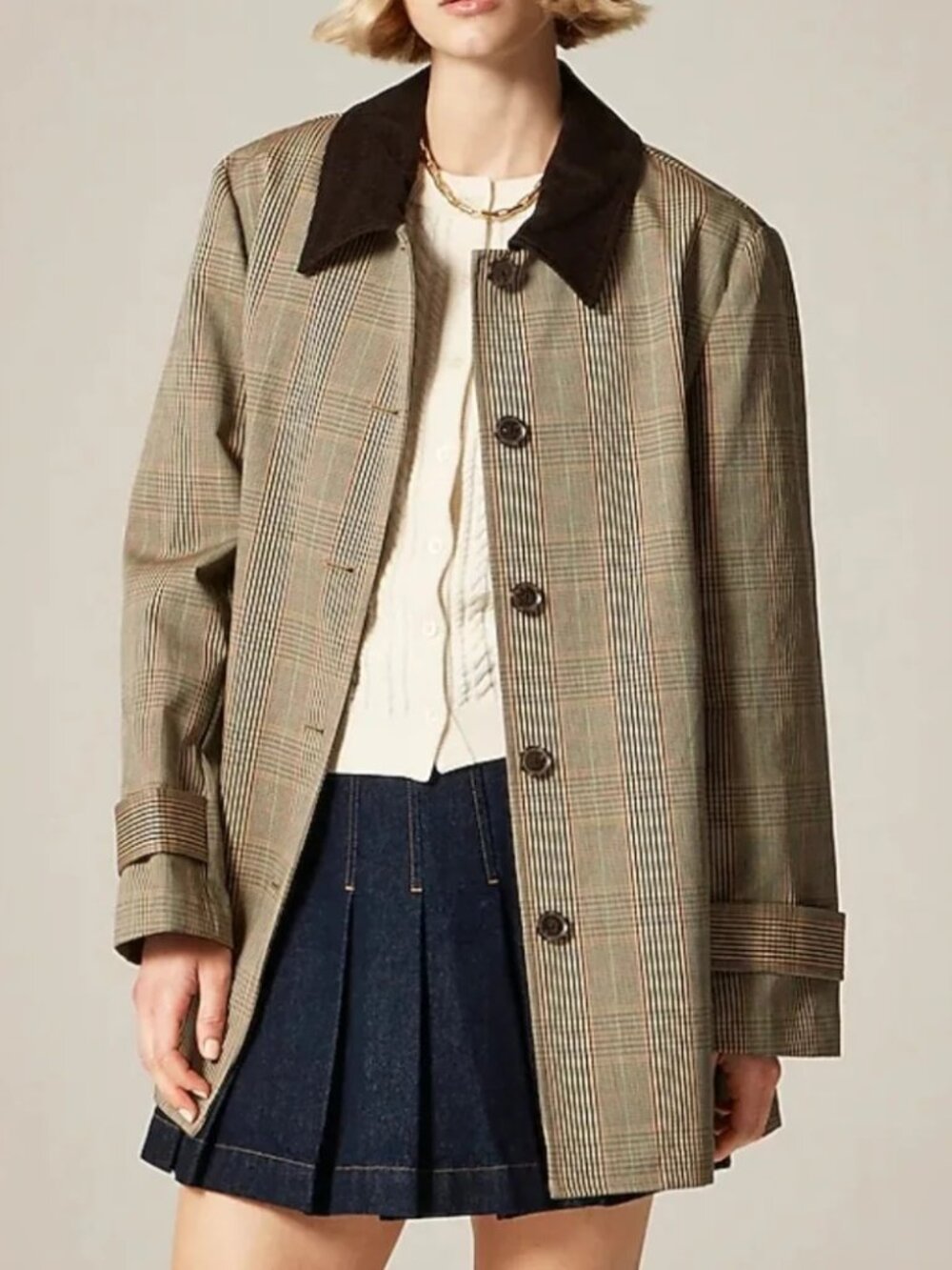 J. Crew NWOT Barn Jacket in Plaid Double Faced Cotton Size M - Picture 2 of 15